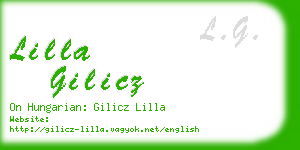 lilla gilicz business card